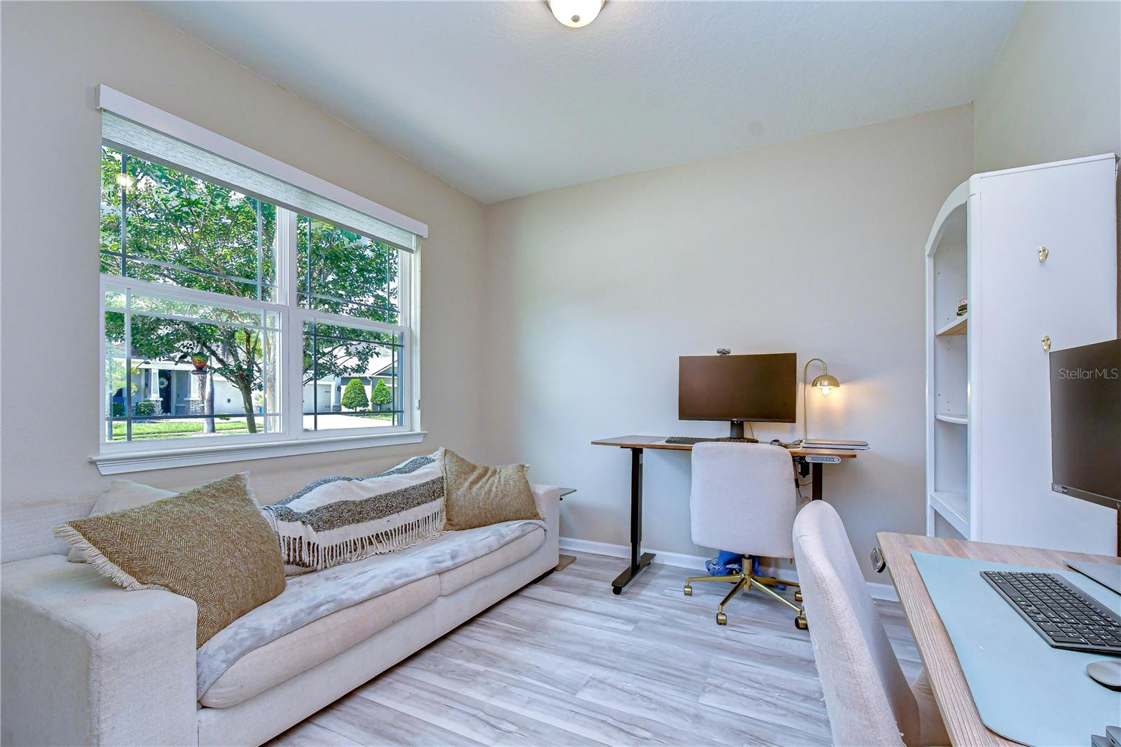 Dedicated work-from-home space located away from main living areas.