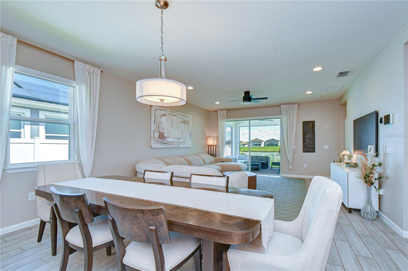 Open-concept design ideal for entertaining