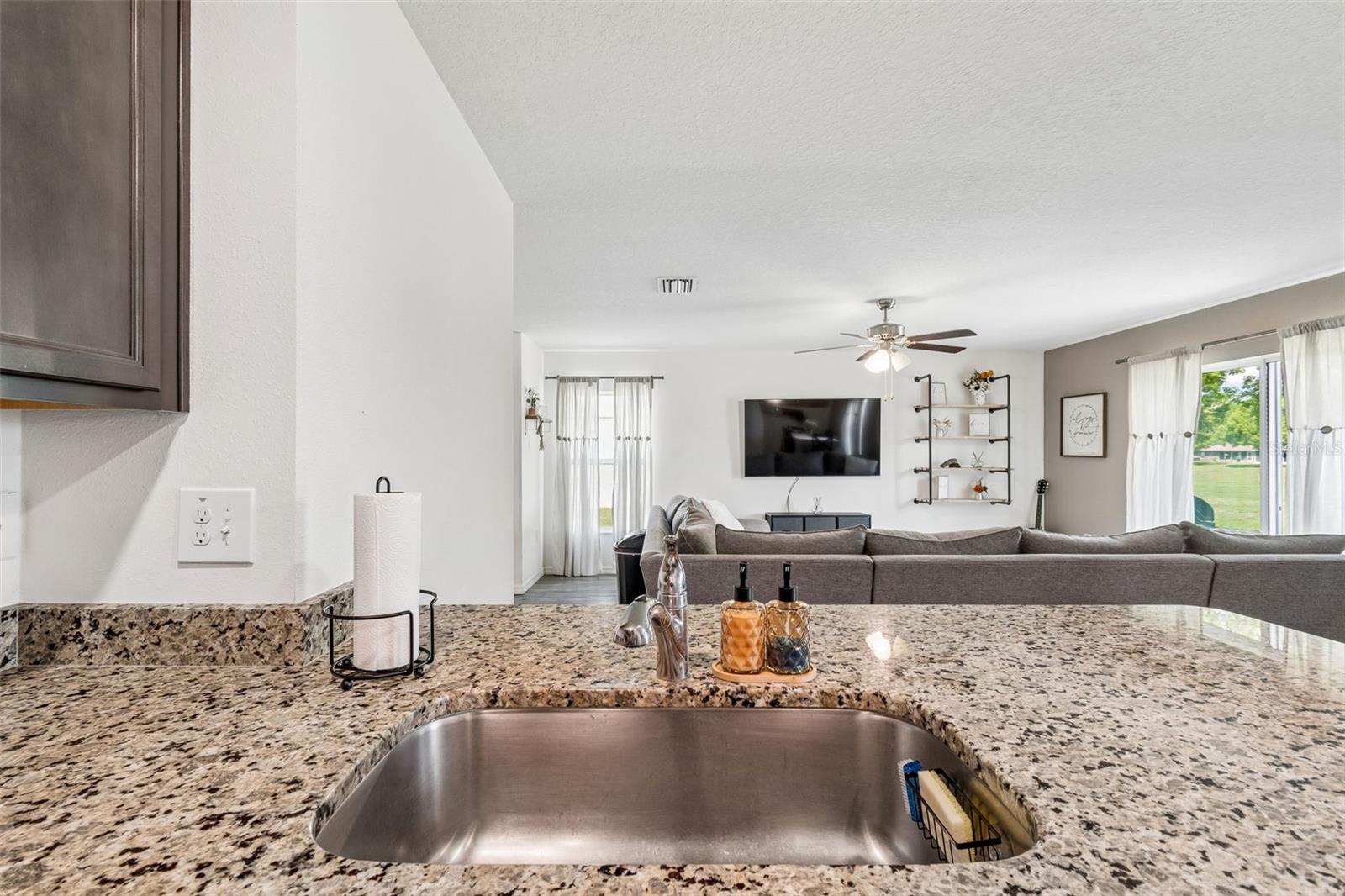 Kitchen with large sink