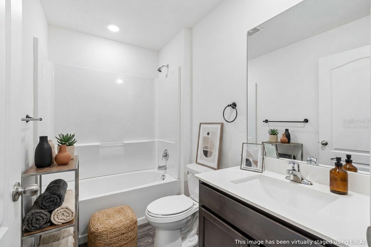 Full Bath Upstairs/Virtually Staged