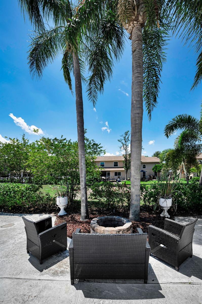 Gather around the fire pit for some evening relaxation.