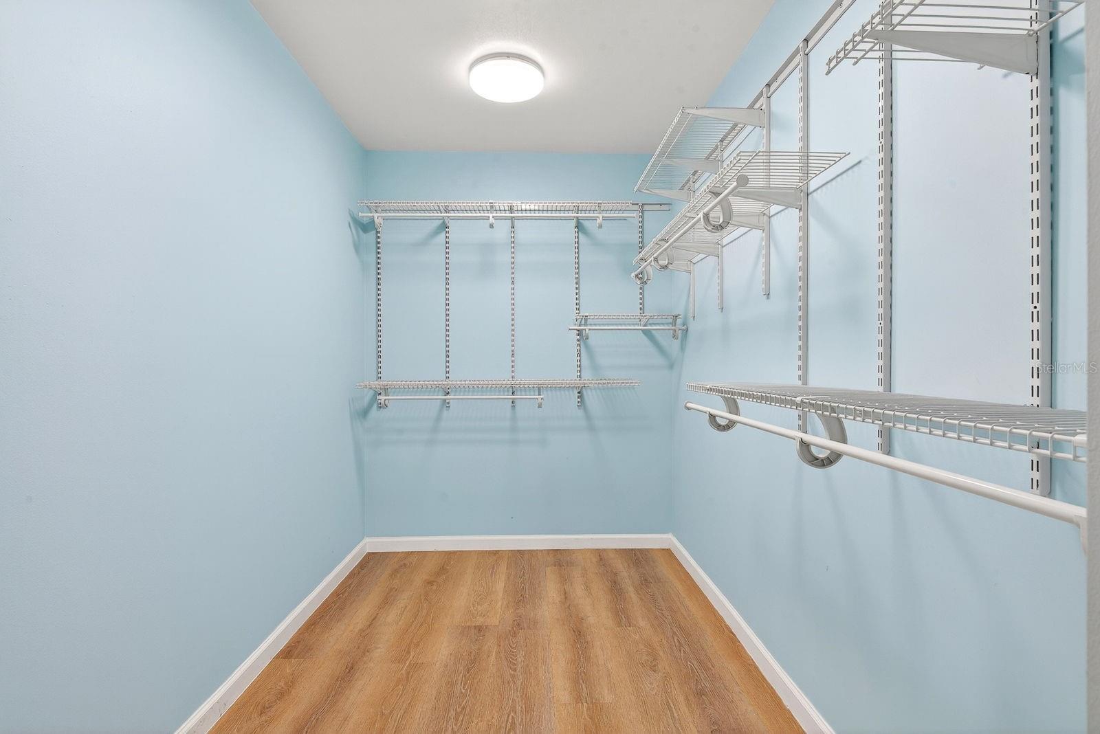 Master walk in closet