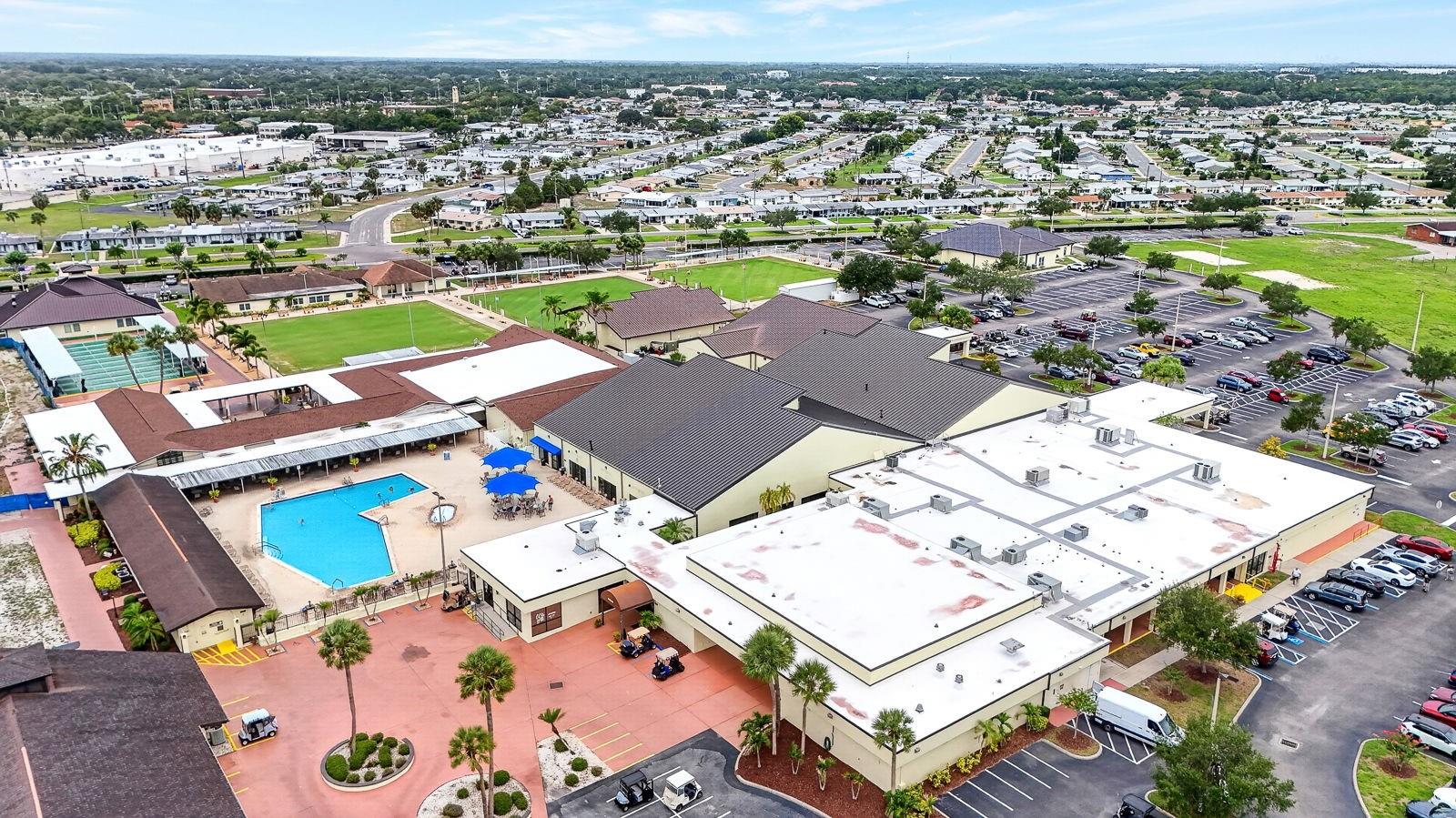 Outdoor ammenities showing outdoor pool area
