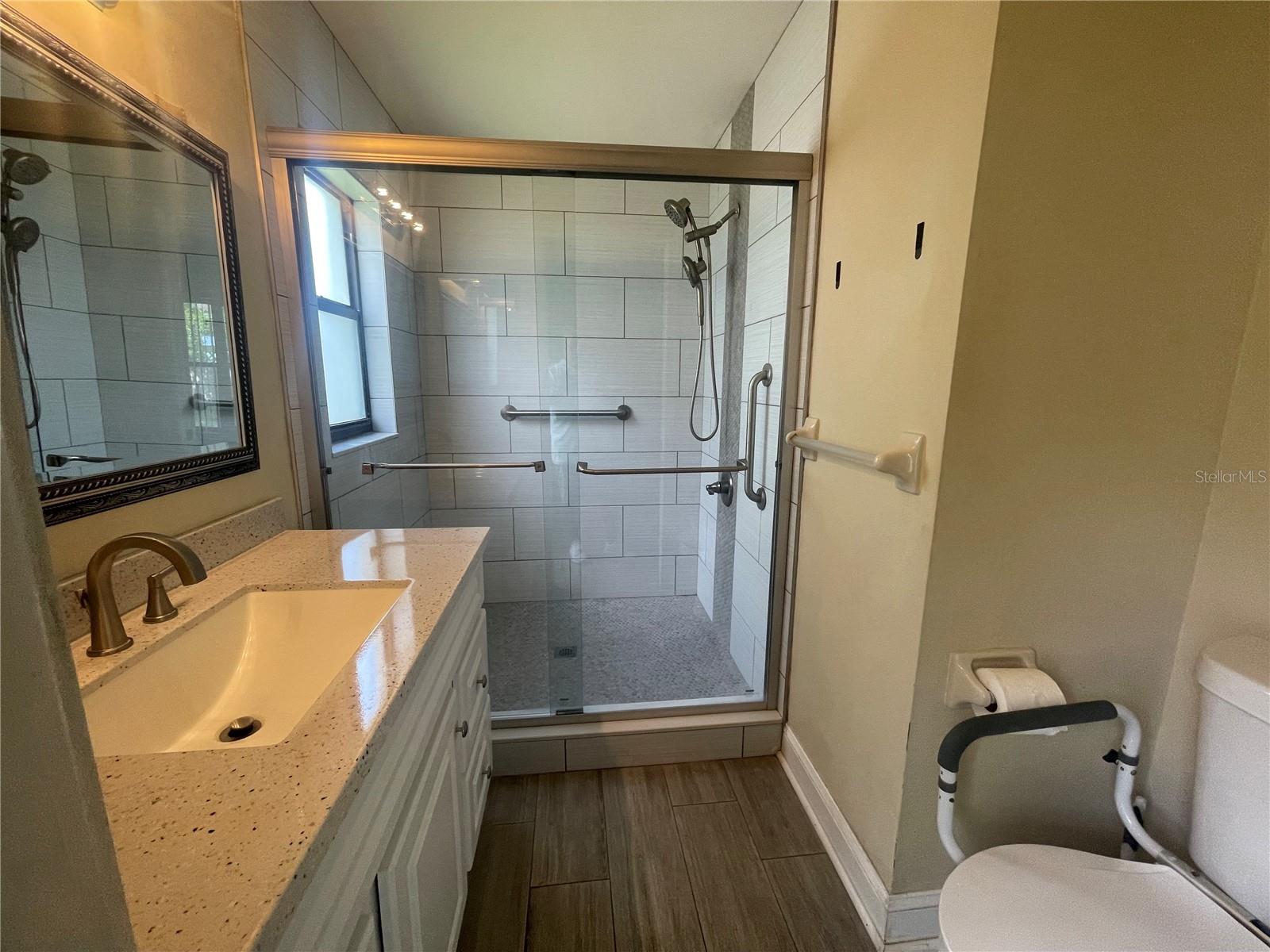 Updated bathroom.