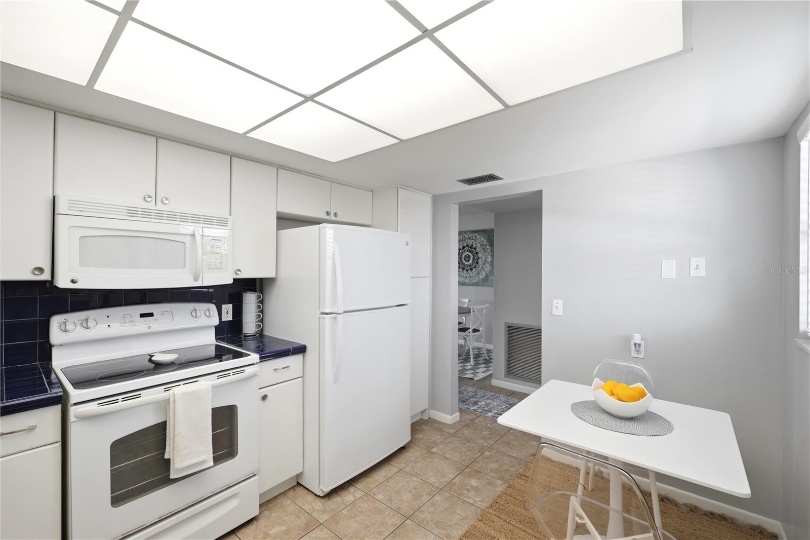 spacious kitchen area