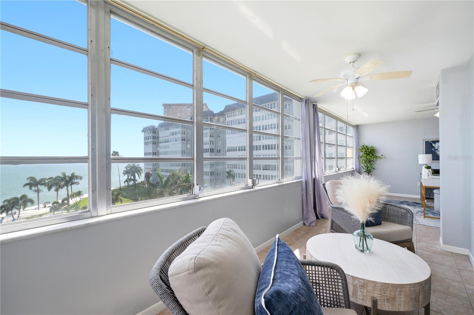 view into the bonus office room