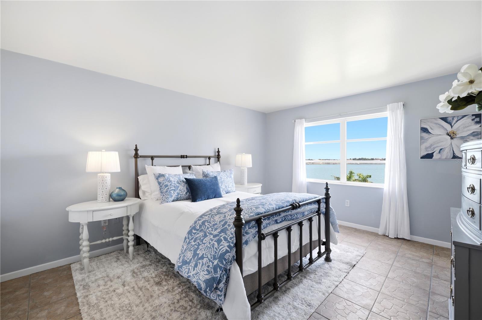 bedroom 2 with incredible water views (your guests will never want to leave )