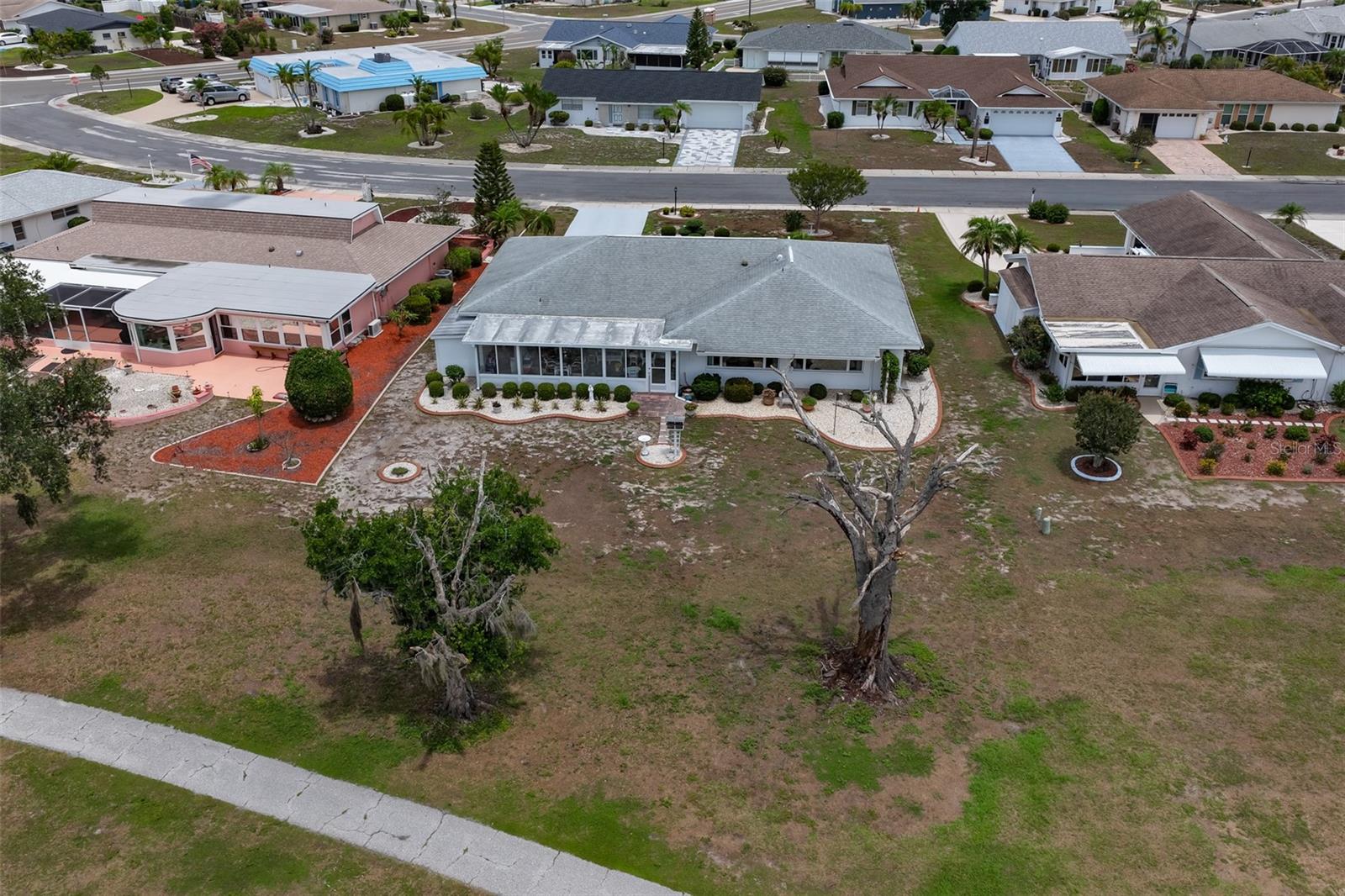 Aerial Rear Yard