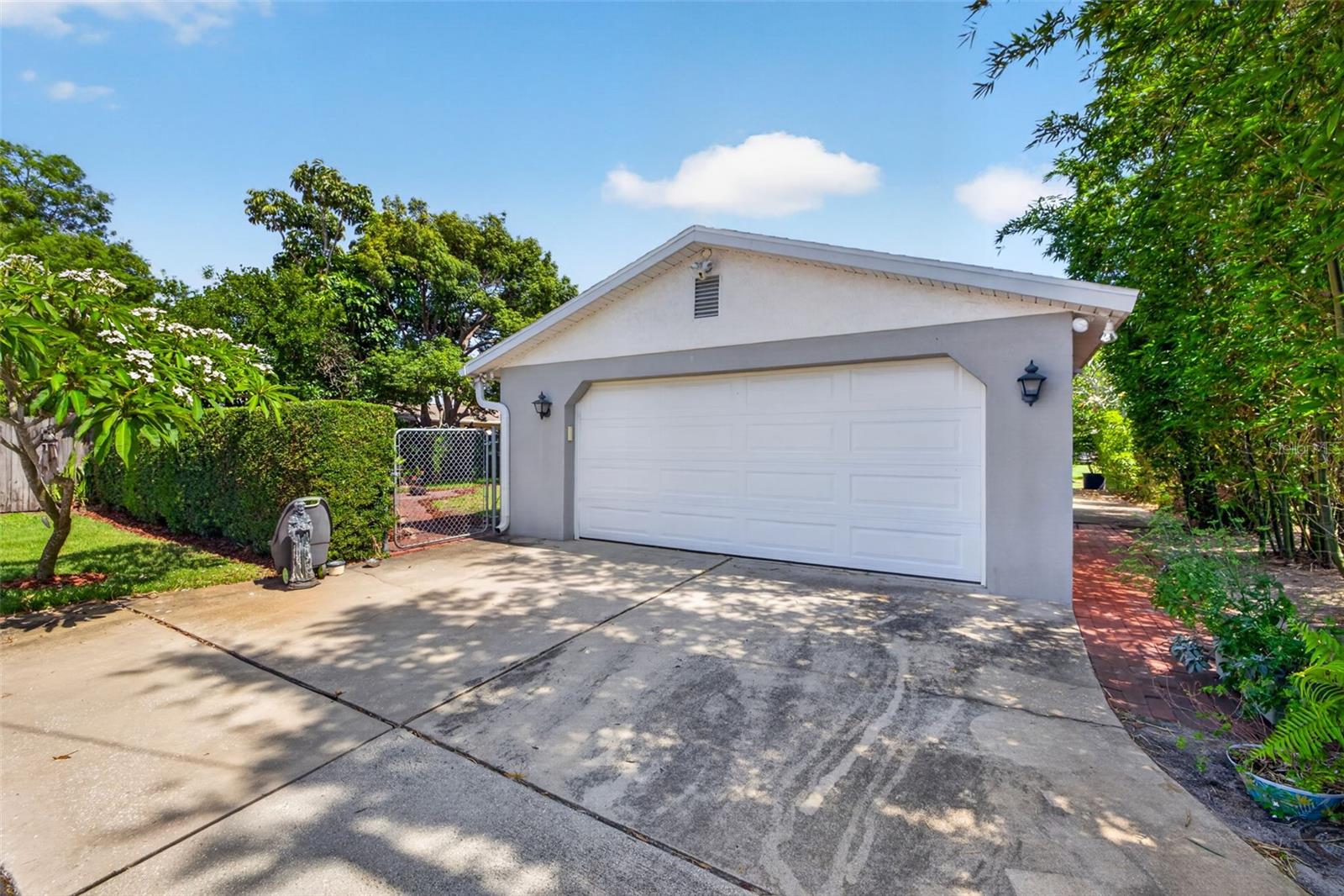 Rear alley access 2 car garage