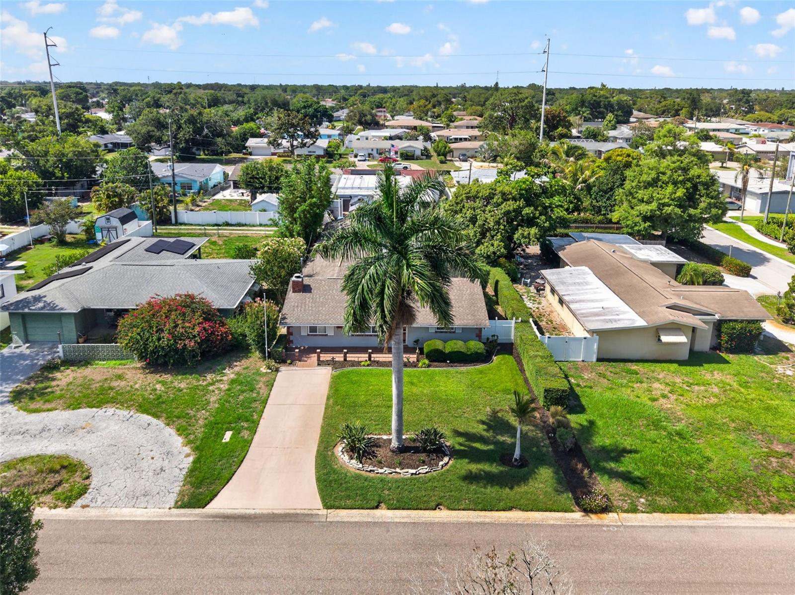 Large driveway