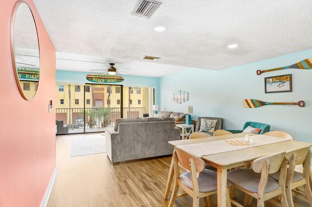 Open Living and Dining Area