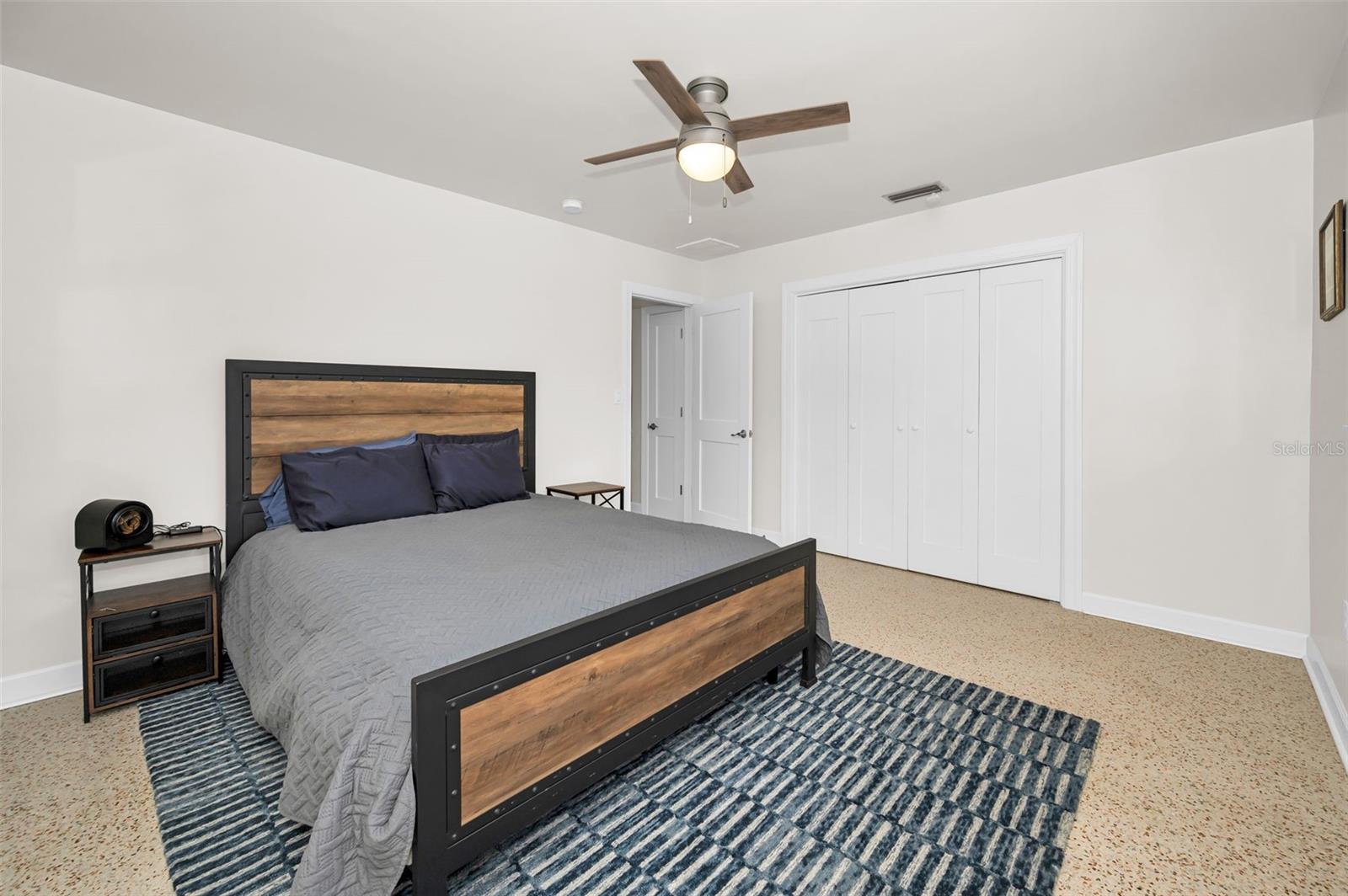 Bedroom 2 Duel Closets & Terrazzo Floors
