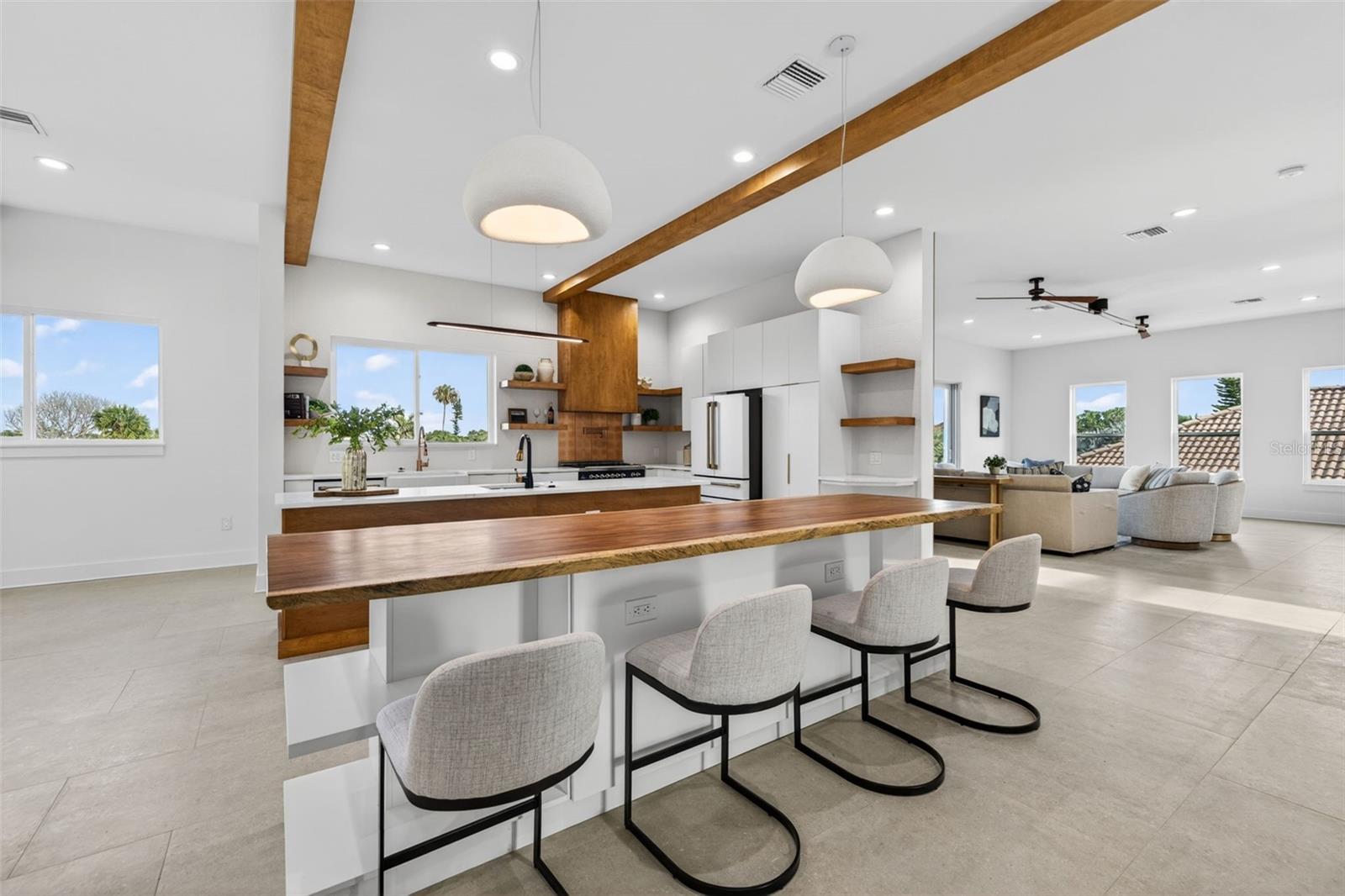 Live edge kitchen island