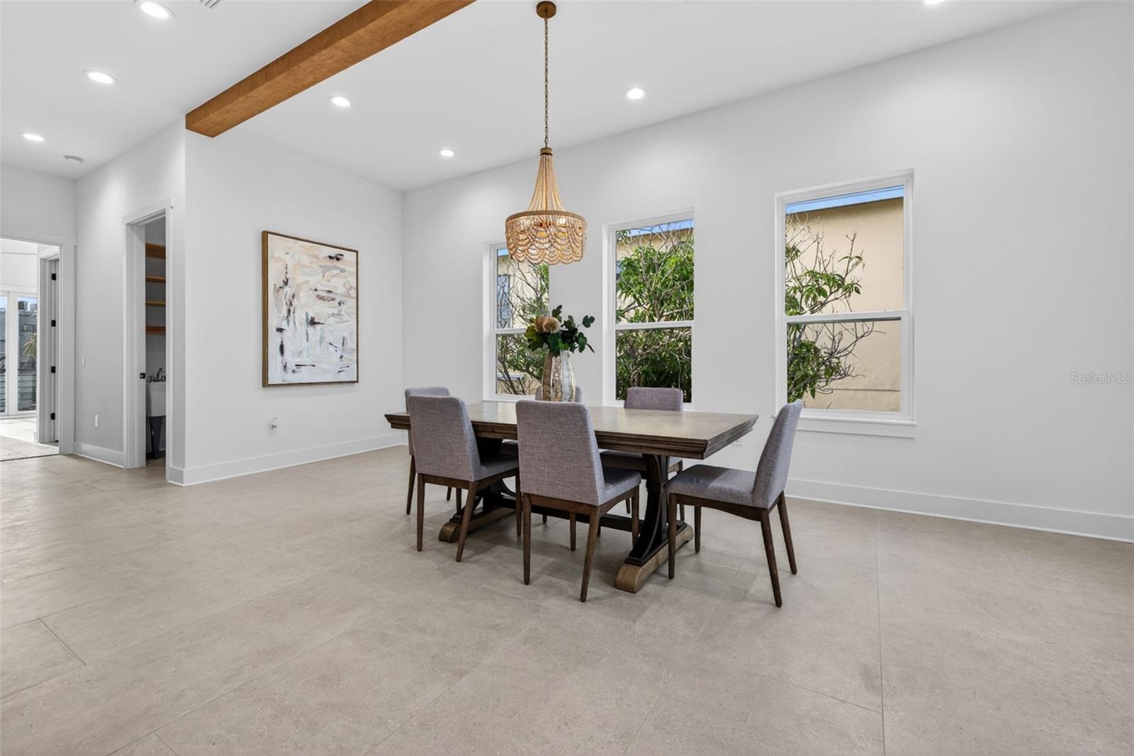 Separate dining area