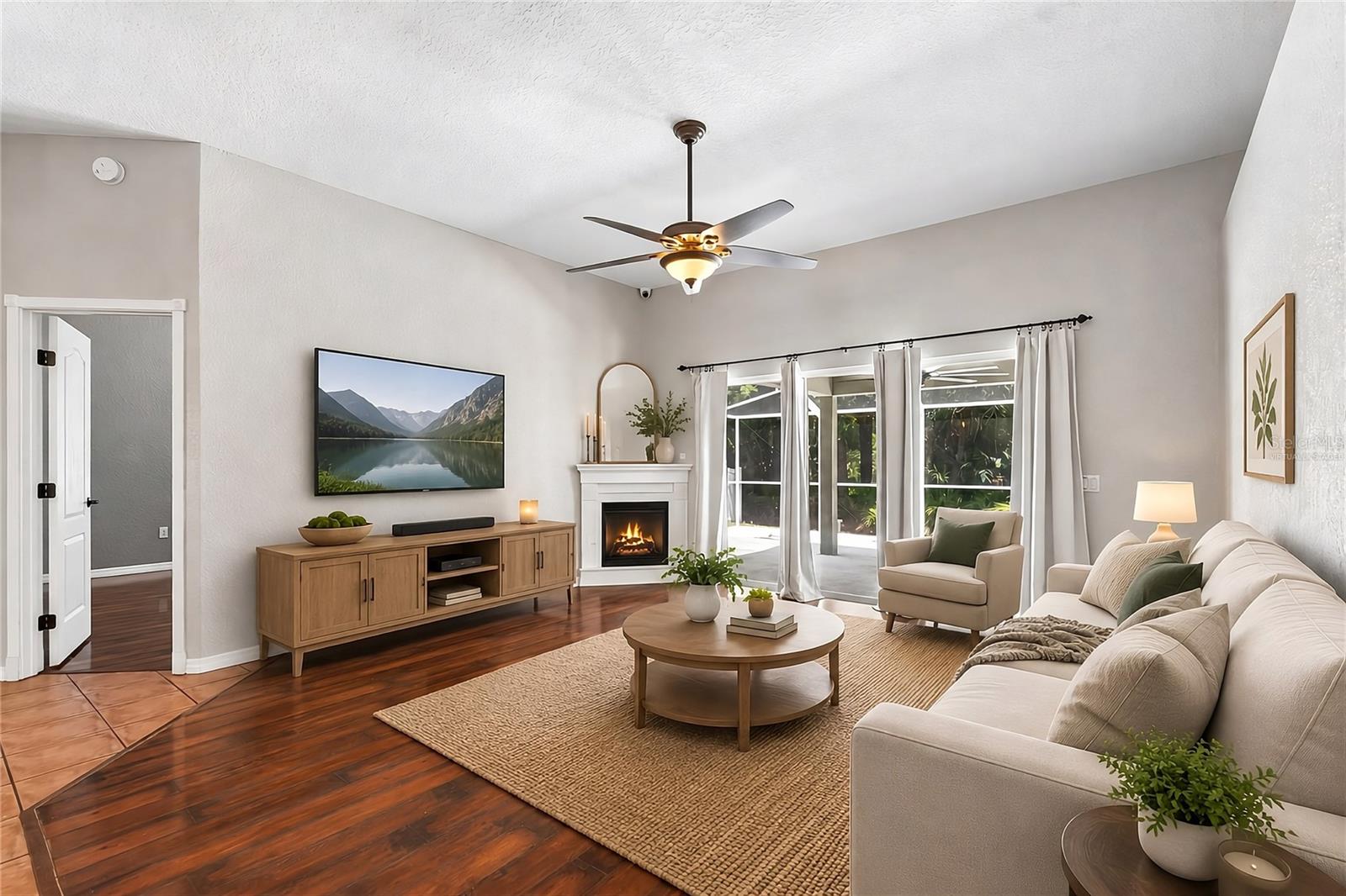 virtually staged - Living Room