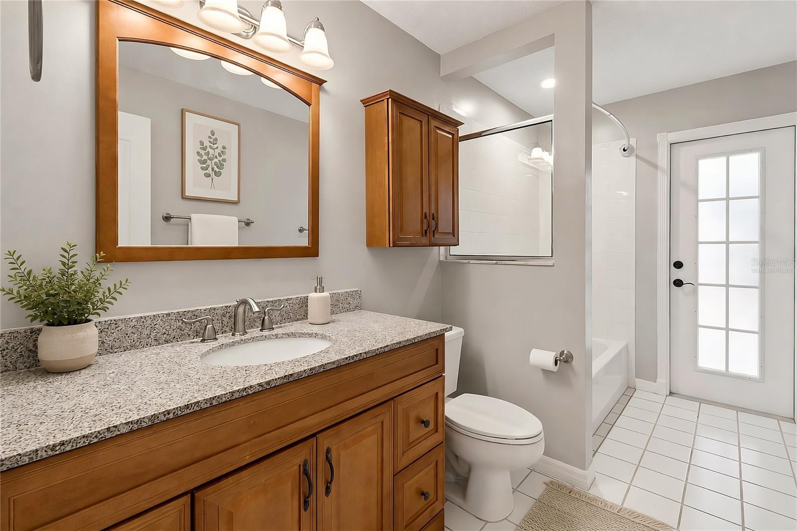 virtually staged - Secondary Bathroom