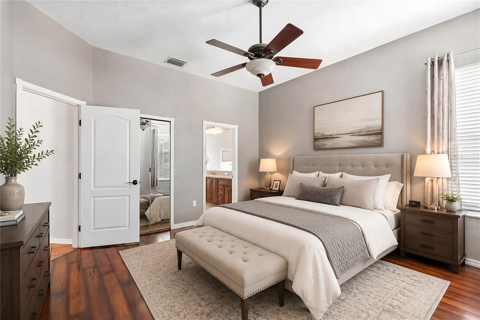 virtually staged - Primary Bedroom