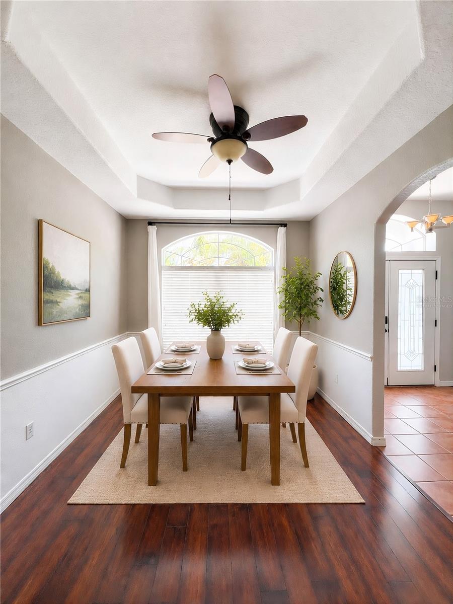 virtually staged - Dining Room