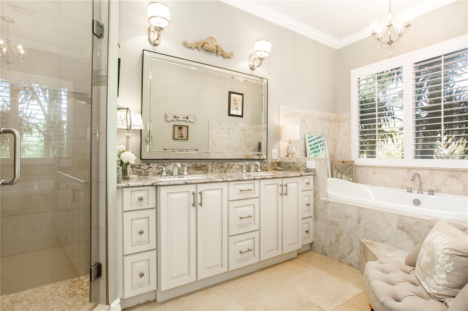 Primary Bath with Garden Tub and Shower