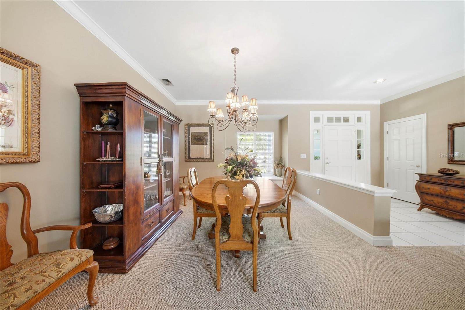 Formal dining room.