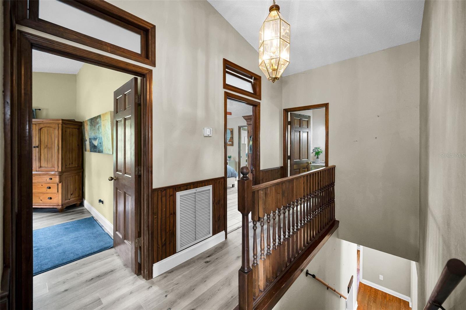 Hallway to bedroom and the bonus room