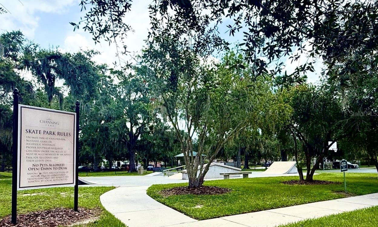 Channing Park has a skate park.
