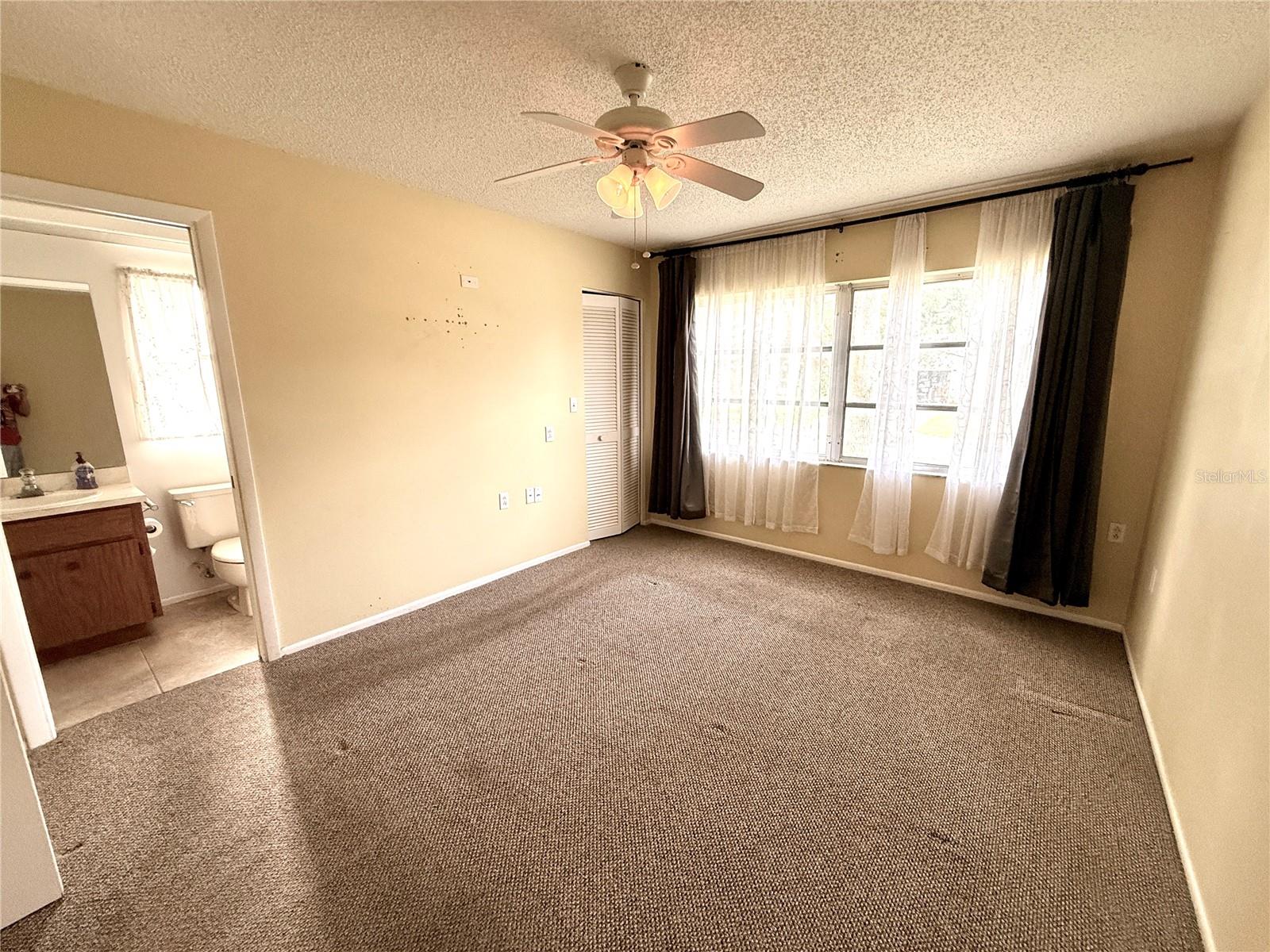 Primary bedroom with private bath