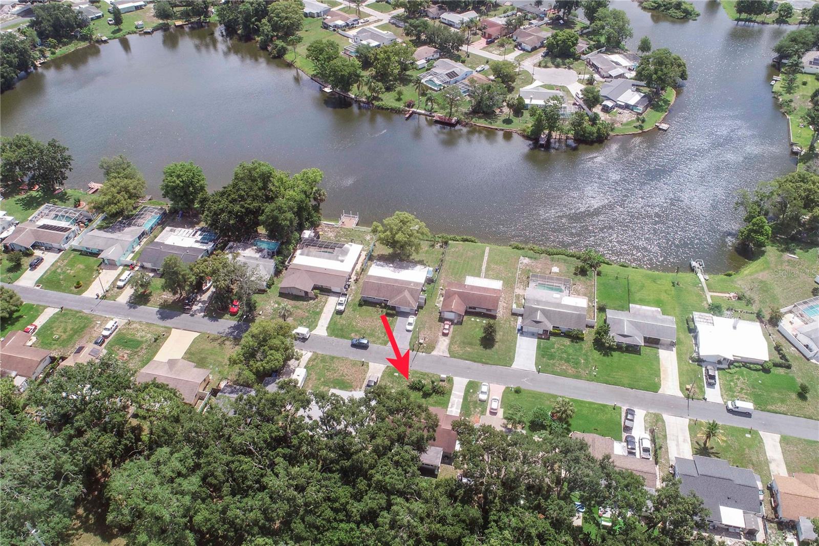 Lovely lake across the street, yet you are in a non flood zone!
