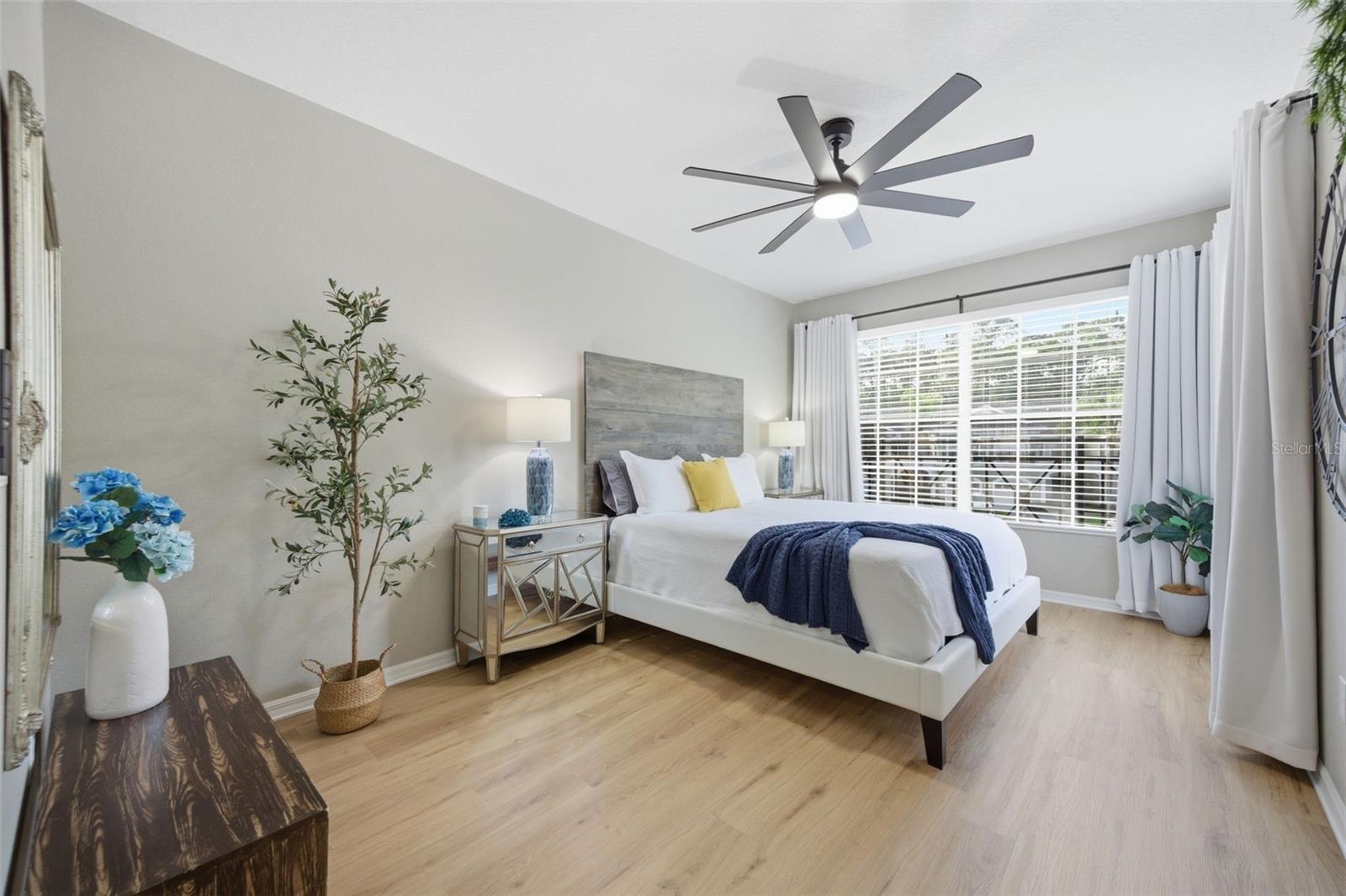 Spacious master bedroom suite