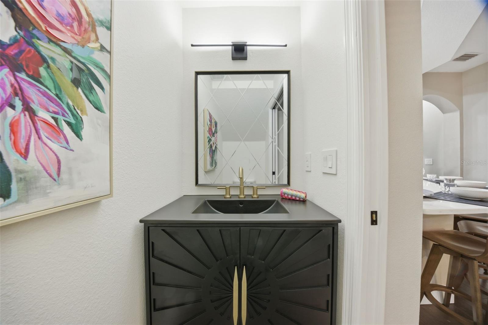 Downstairs half bath