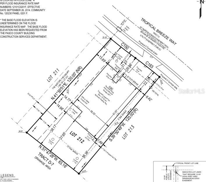 13667 Tropical Breeze Way preliminary plot plan