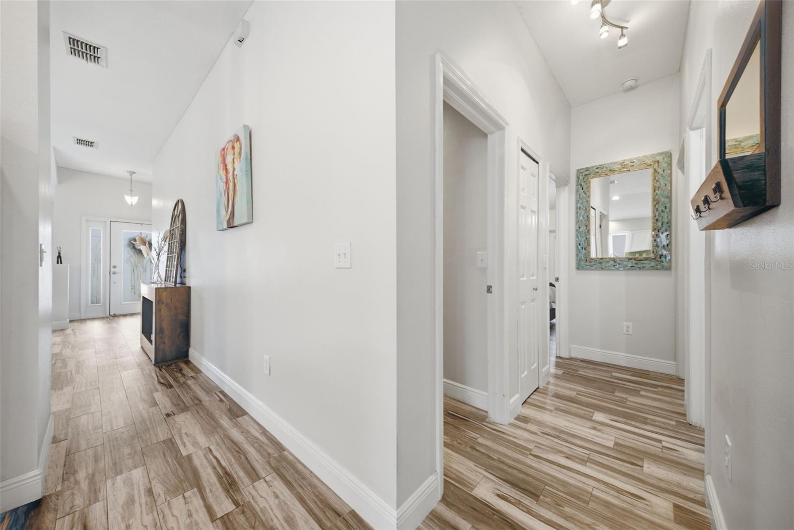 hall way to guest bedrooms