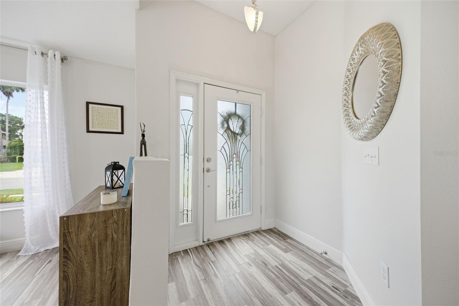 bright entrance