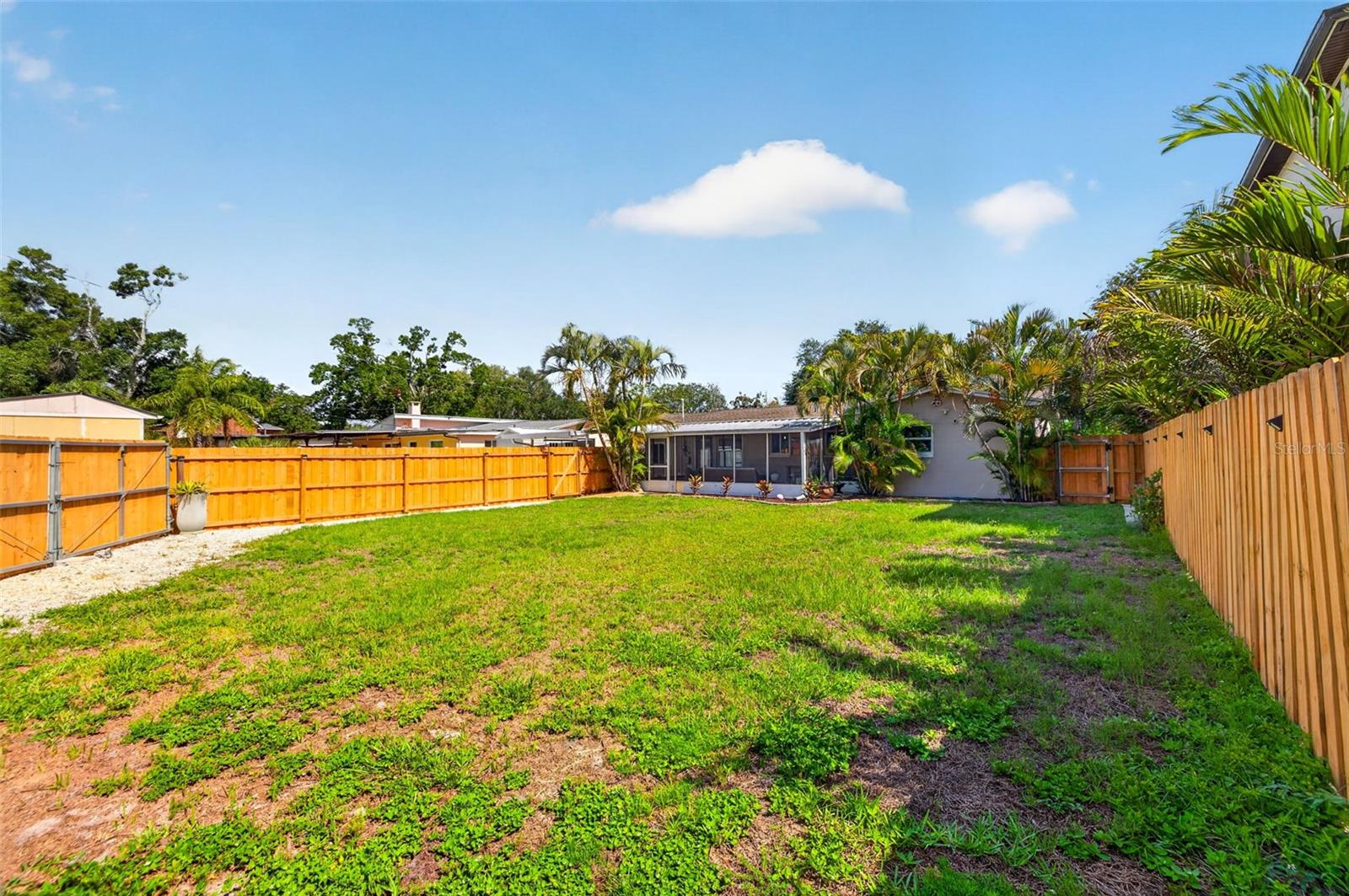 HUGE back yard!