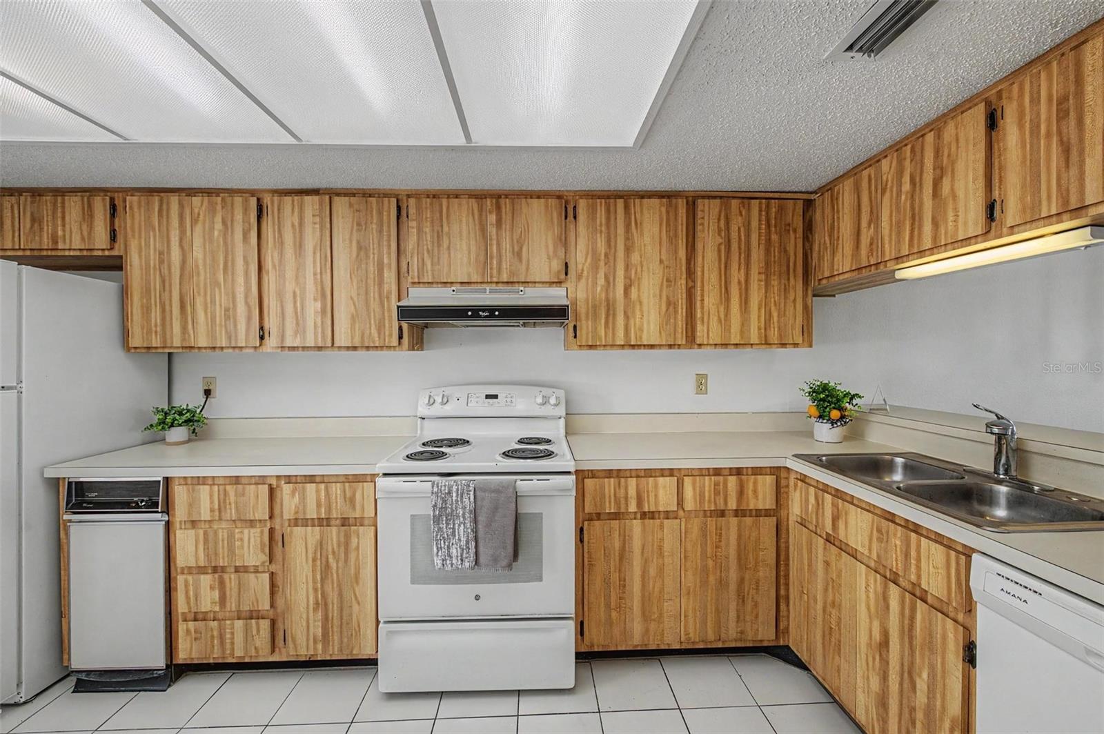 Light and bright kitchen.