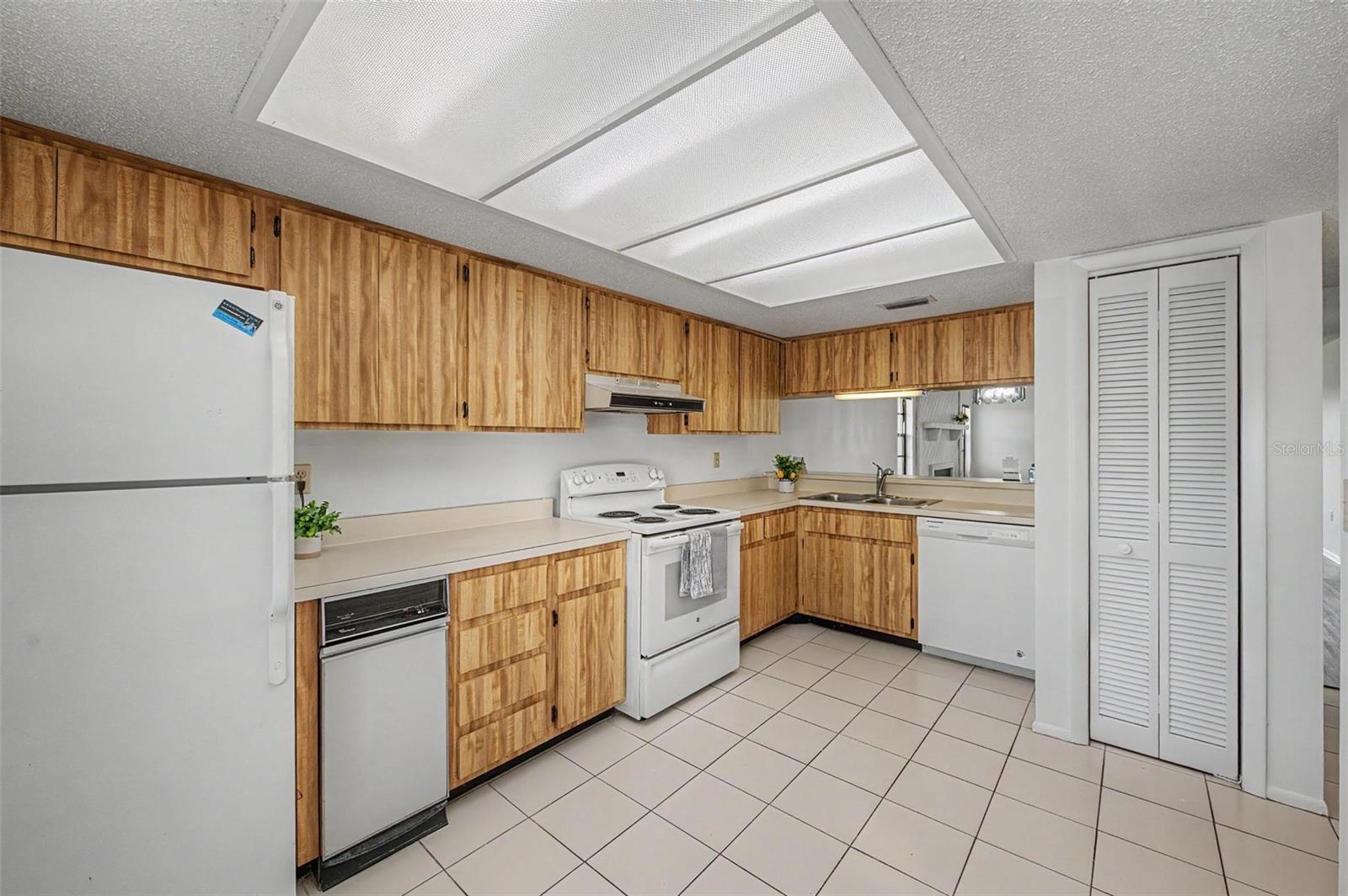 Light and bright kitchen.