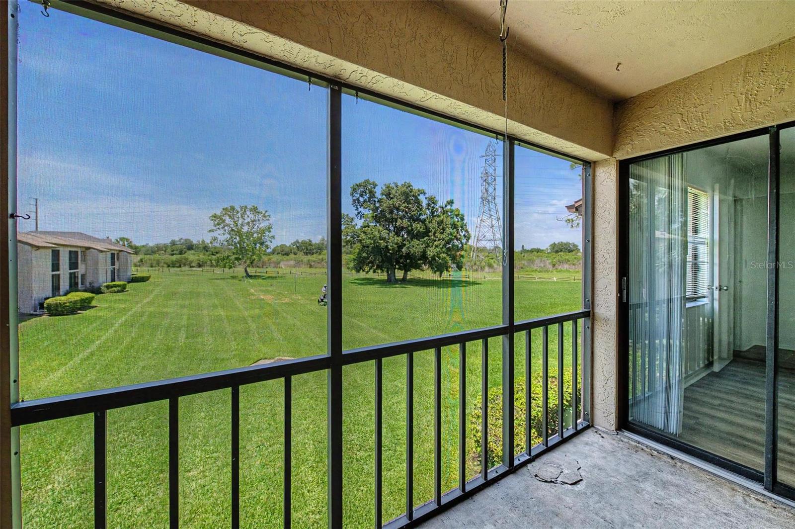 Screened balcony