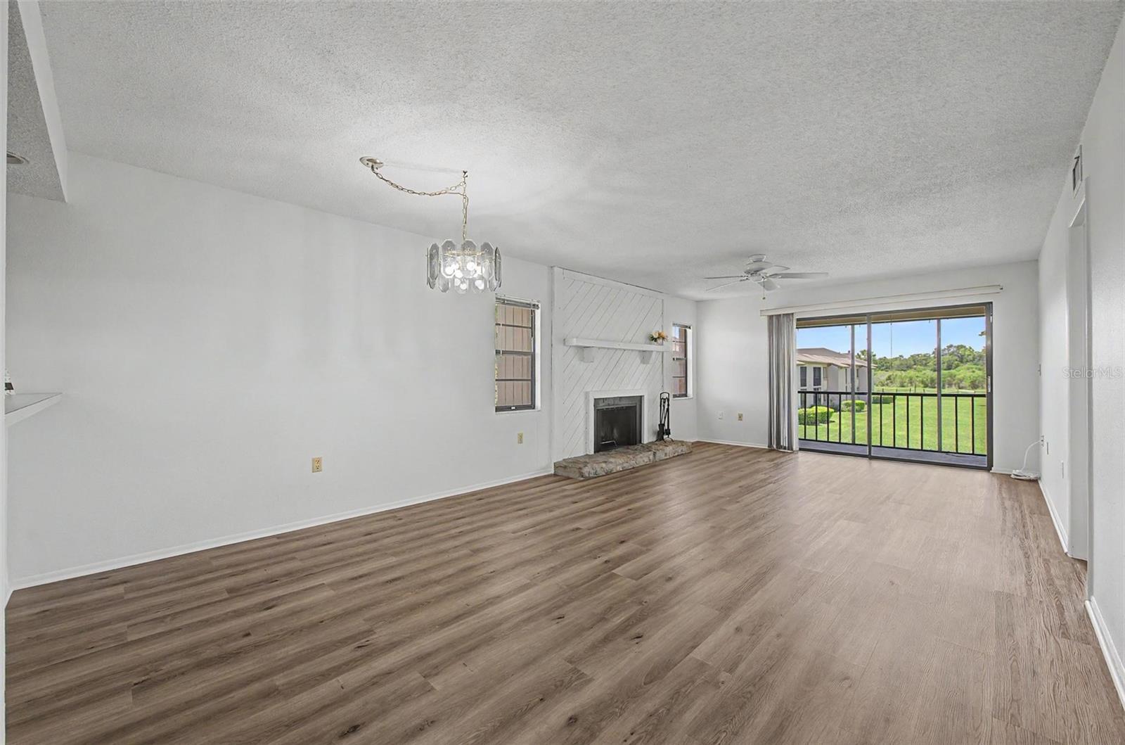 Great room. Brand new luxury vinyl flooring and freshly painted.