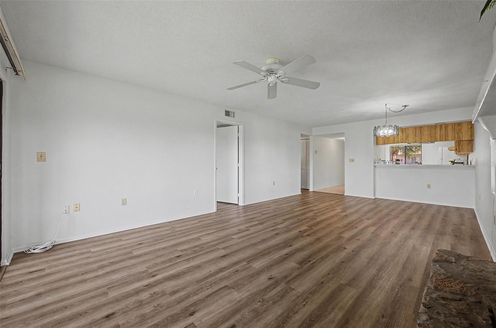 Great room. Brand new luxury vinyl flooring and freshly painted.