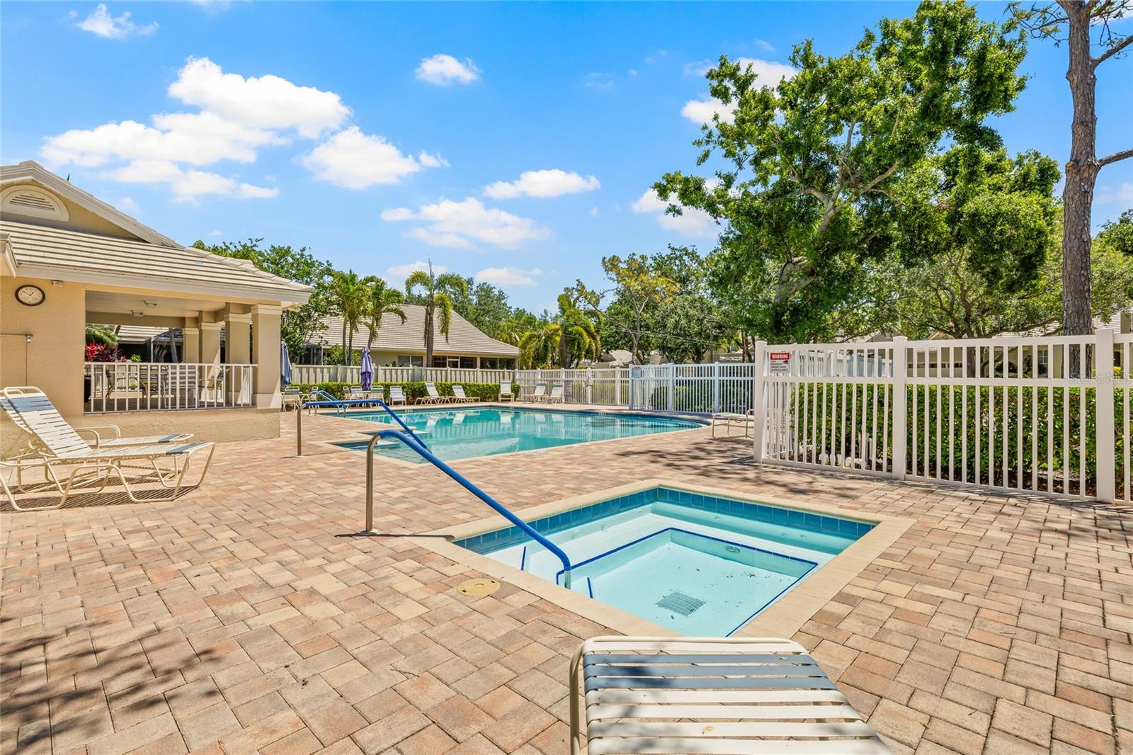 Enjoy the community pool and spa!