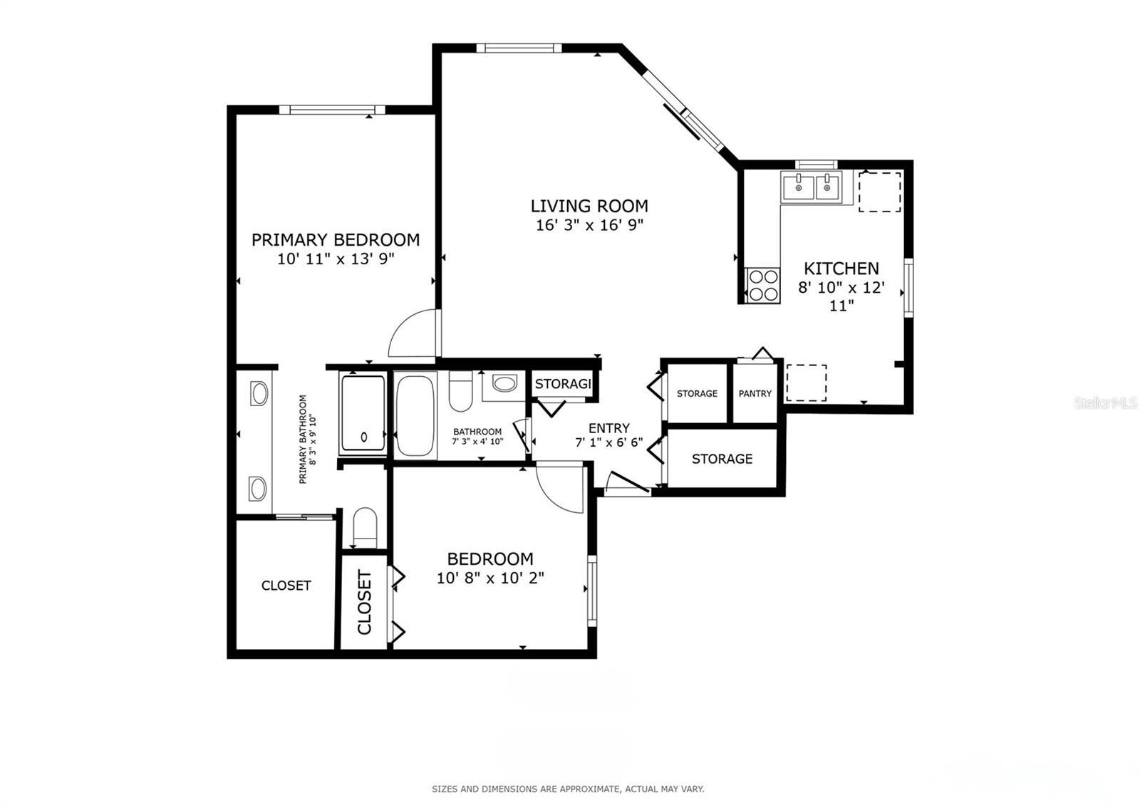 Smart, split floorplan.