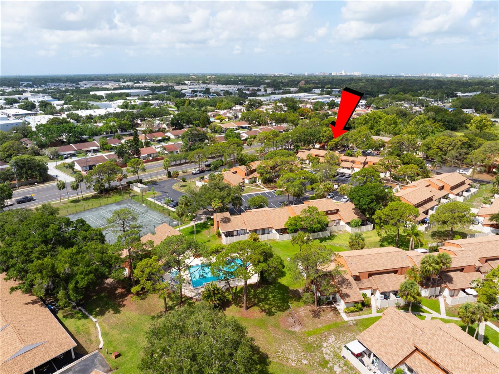 Location looking from northeast toward southwest (Clearwater Beach in the background)