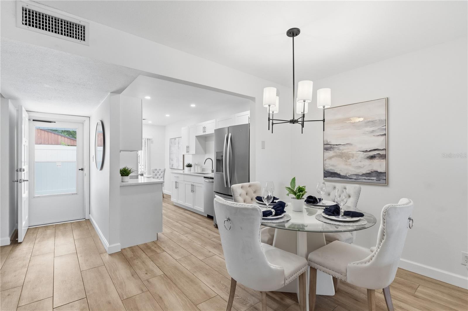 Opposite view of dining room