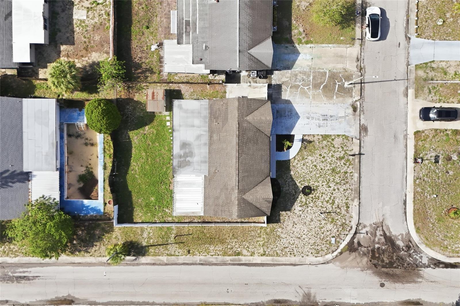 Aerial Corner Lot View
