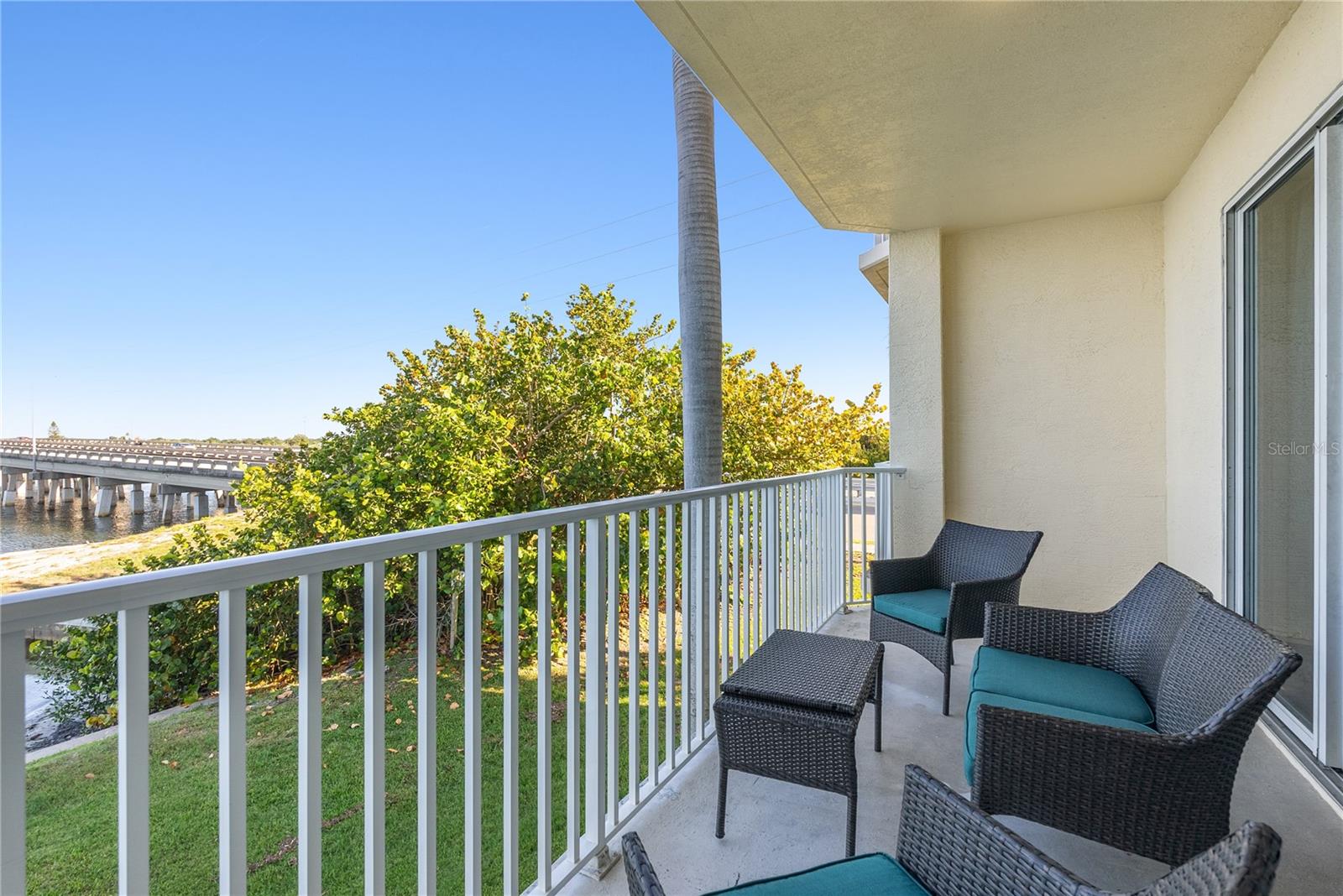 View of Boca Ciega Bay from the balcony