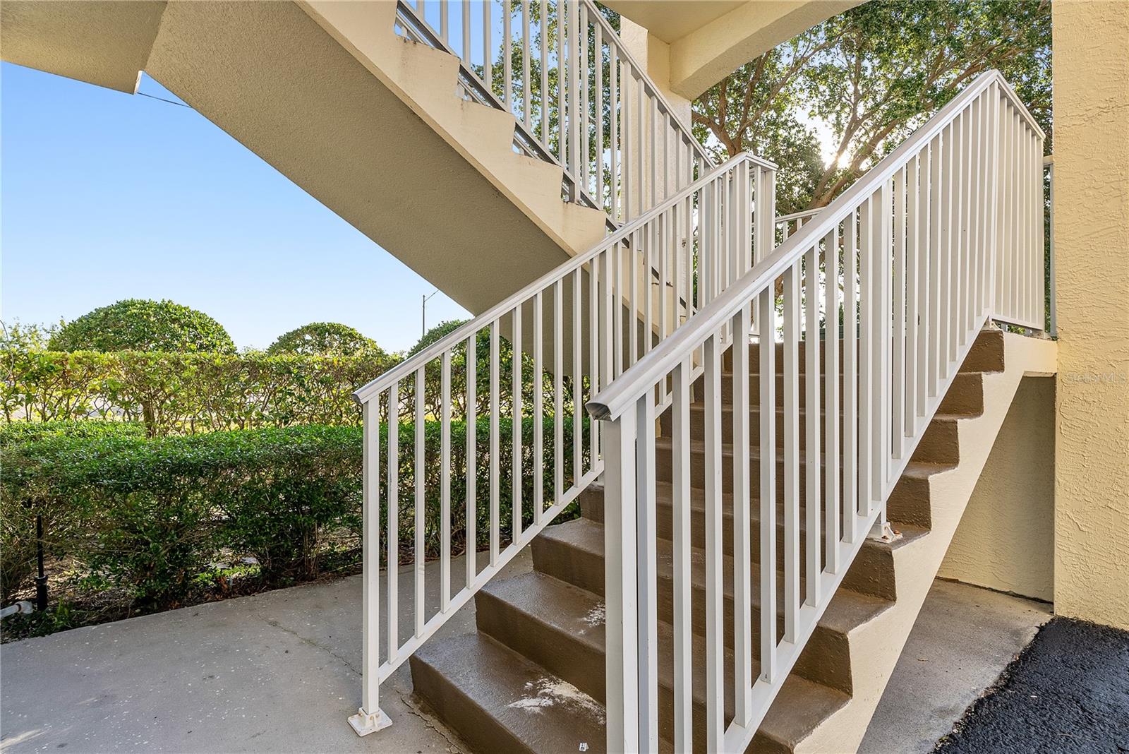 Stairs close to unit