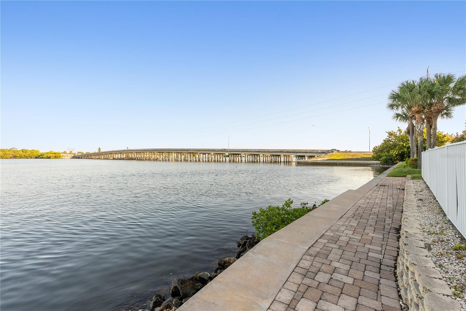 View of Boca Ciega Bay from seawall