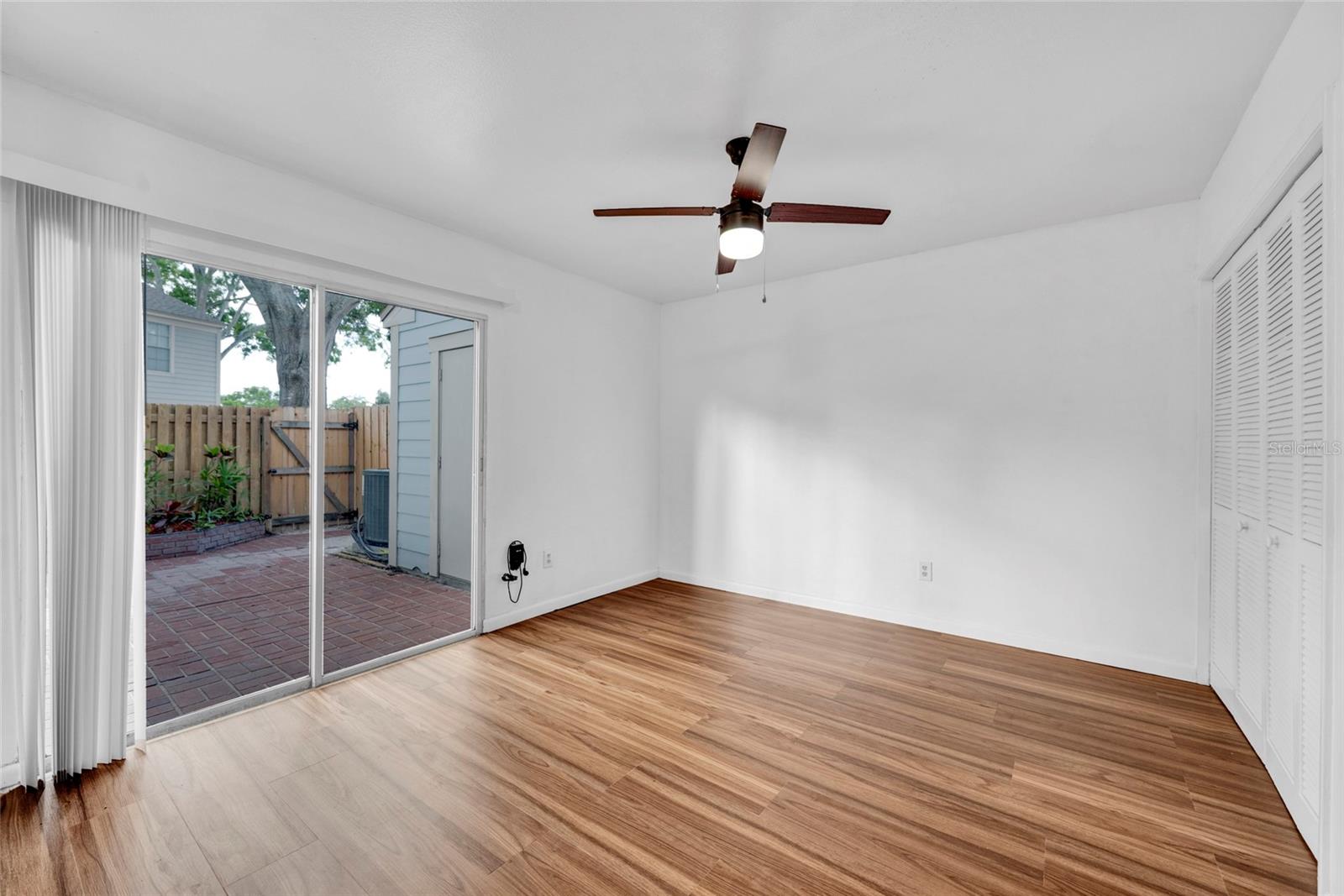 Dining Area with Backyard View