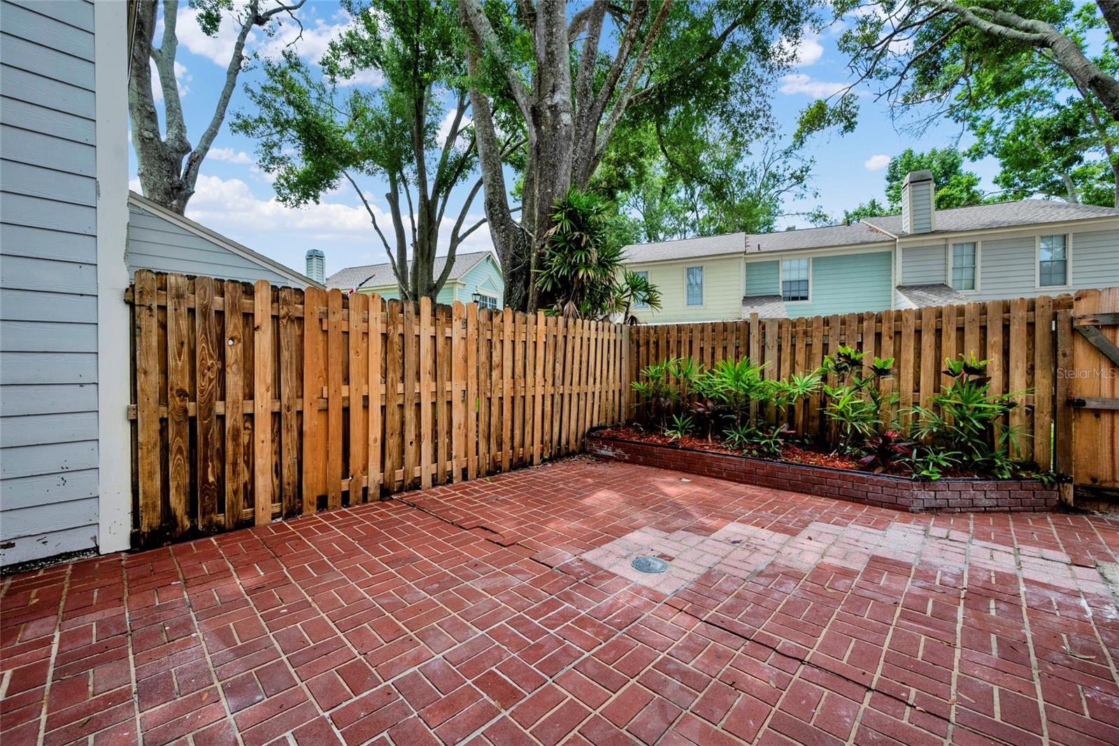 Fenced Back Yard Patio