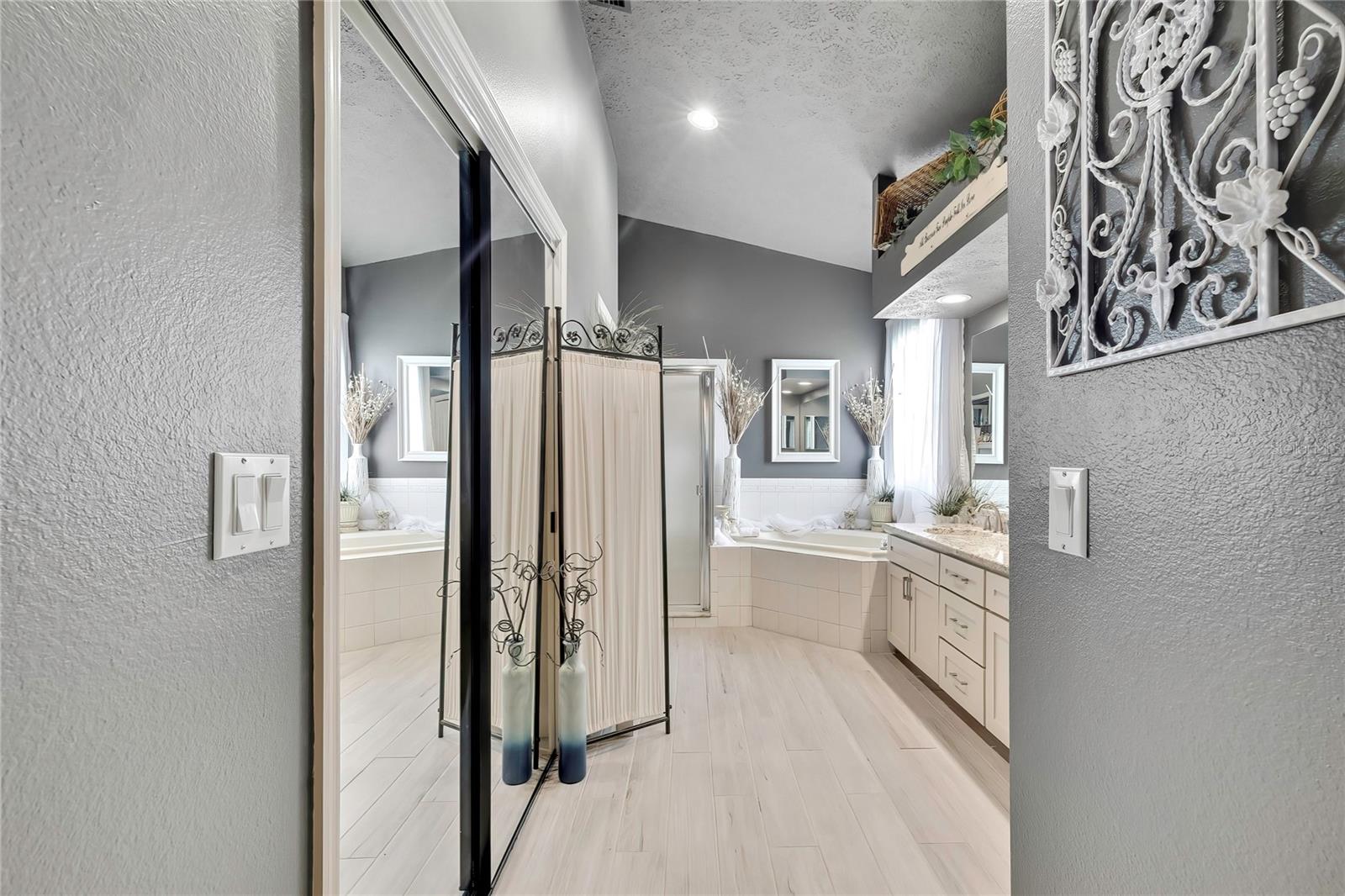 entrance to master bathroom
